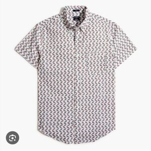 J Crew Men's Slim Button Down Casual Shirt Bird XL